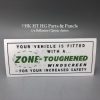 Zone toughened decal