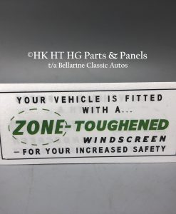 Zone toughened decal