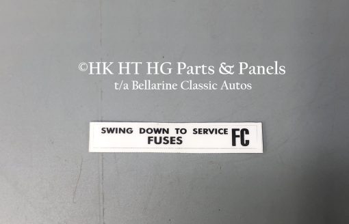 Fuse service decal