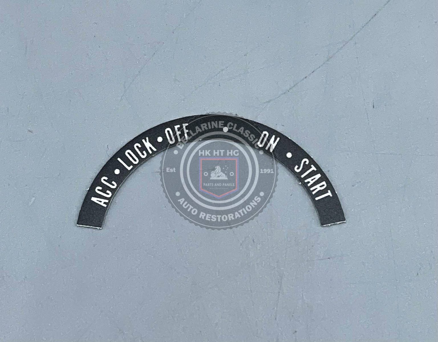 HK HT HG Ignition Arch Decal - HK HT HG Parts & Panels
